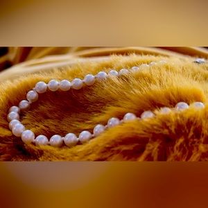 Vintage Mikimoto Pearls w/ Silver Clasp